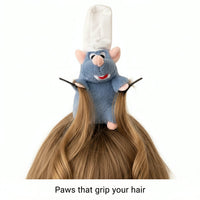 Remy plush chef headband - little paws grip your hair